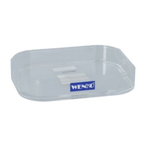 Wenko Oria Soap Dish Clear and White Wenko Oria Soap Dish Clear and White